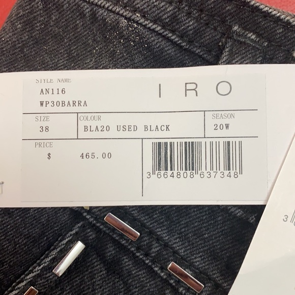 IRO
Barra Embellished Denim Shorts In Grey - Picture 7 of 13